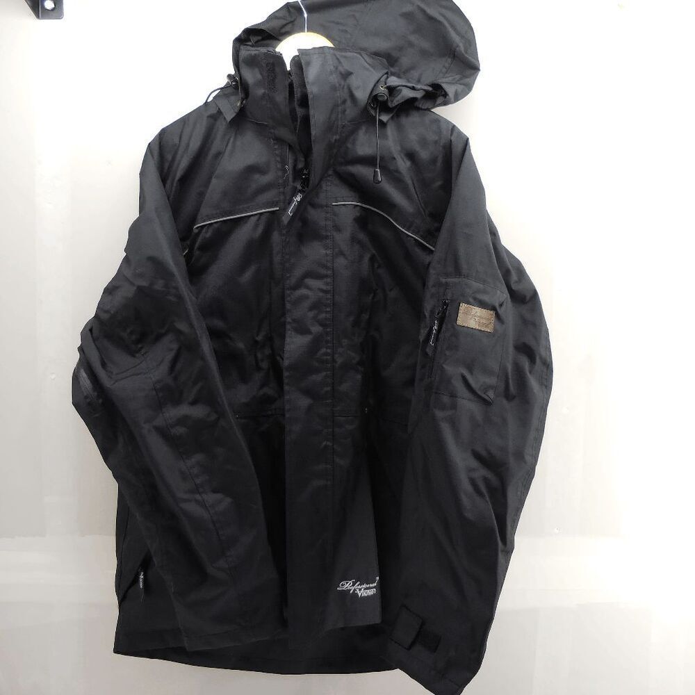 Viking Thor 300D Waterproof Jacket Men’s L Black Professional Workwear Rain Coat